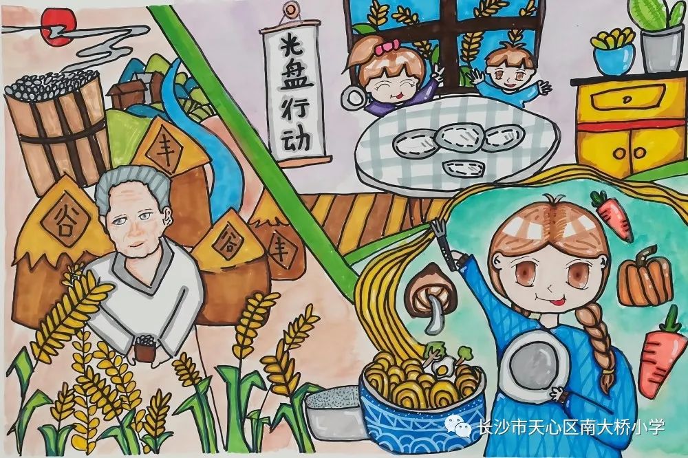 关于碳达峰碳中和儿童系列绘画展示（十二）