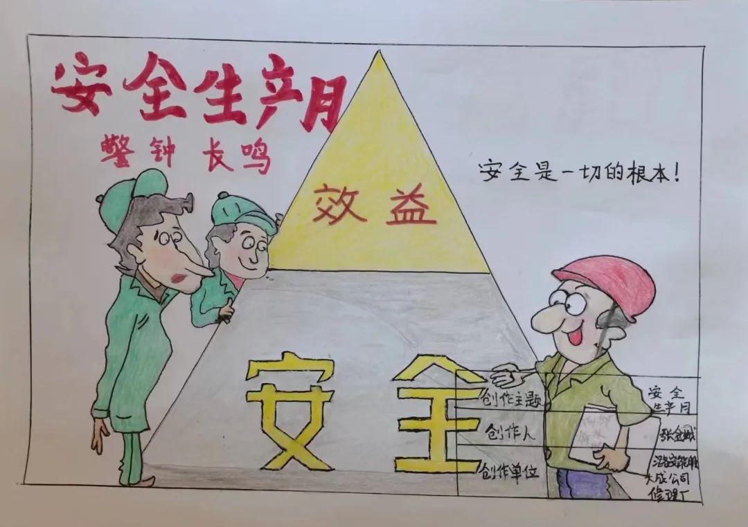 “遵守安全生产法 人人都是第一责任人”安全生产系列儿童画（20）