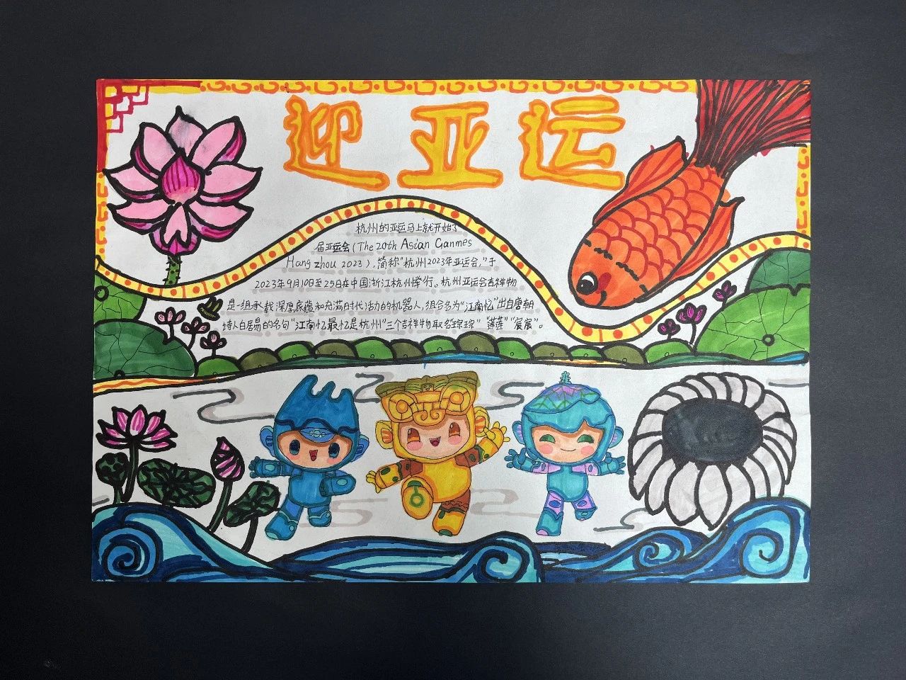 喜迎亚运会儿童绘画作品展示（六）