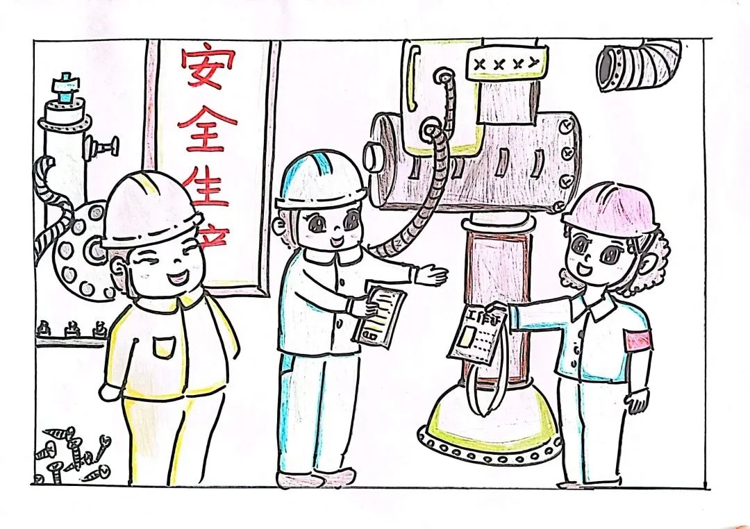 “遵守安全生产法 人人都是第一责任人”安全生产系列儿童画（11）
