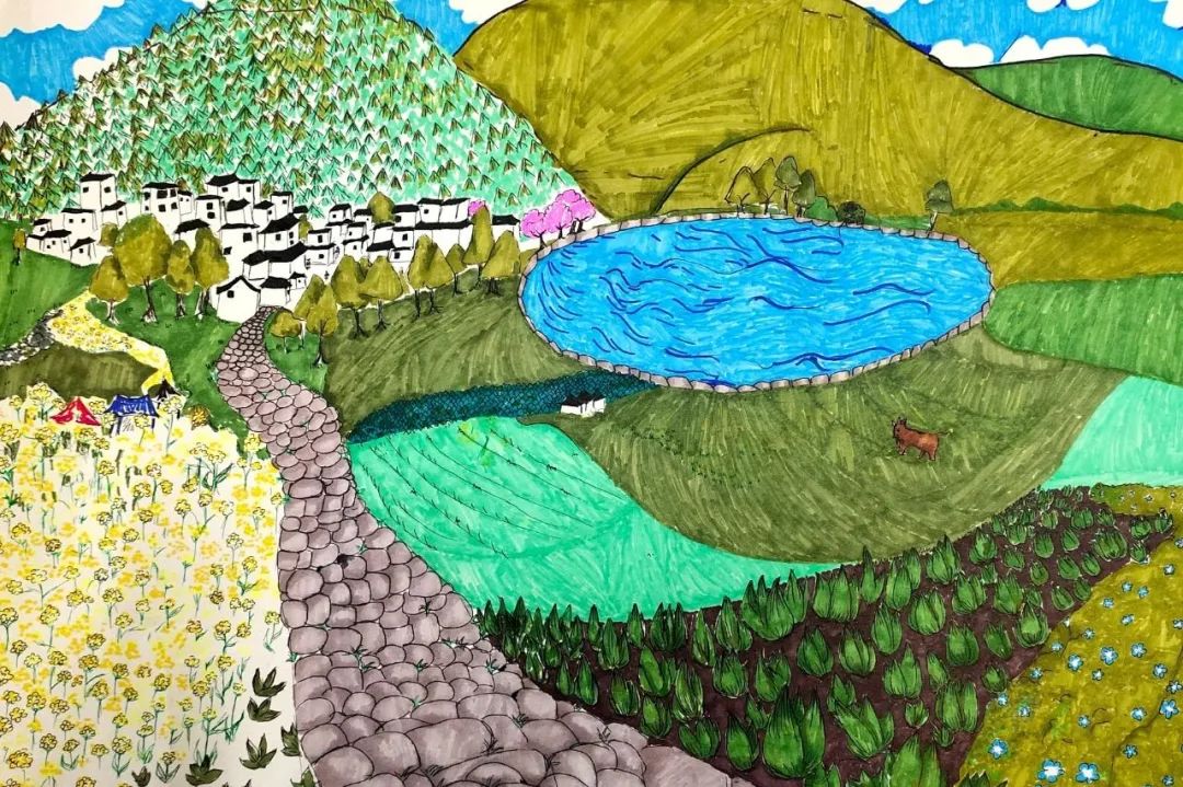 美丽乡村儿童风景画系列图片第7张