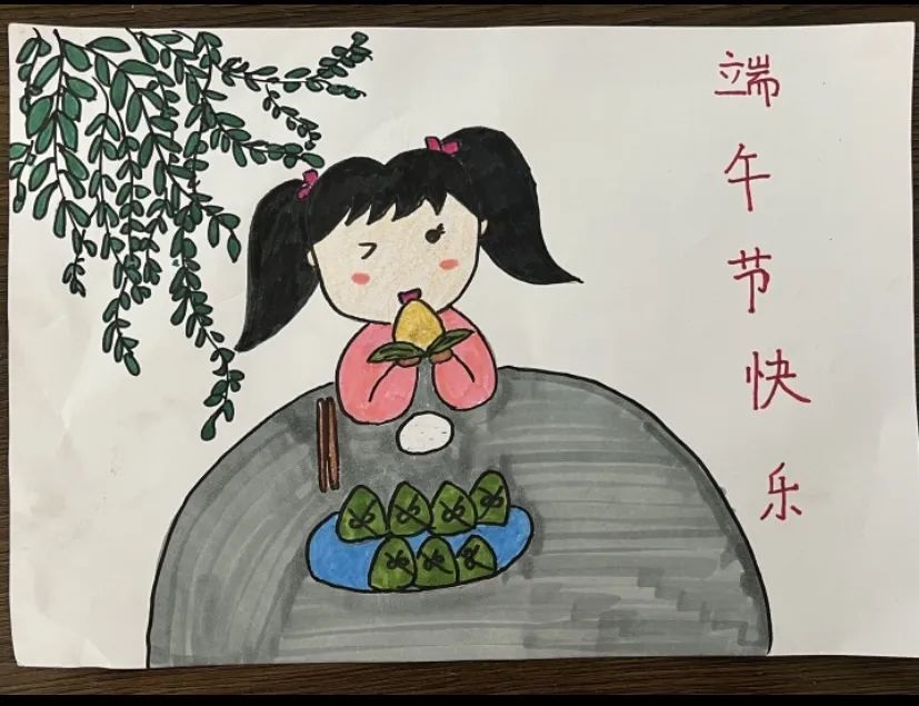 儿童端午节图画简单好看