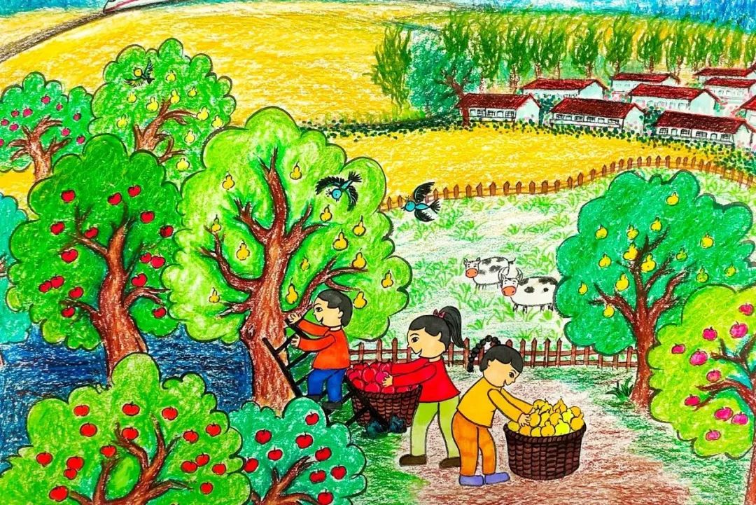 美丽乡村儿童风景画系列图片第4张