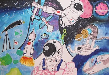 “欢庆六一 梦想起航”儿童节主题画画作品七
