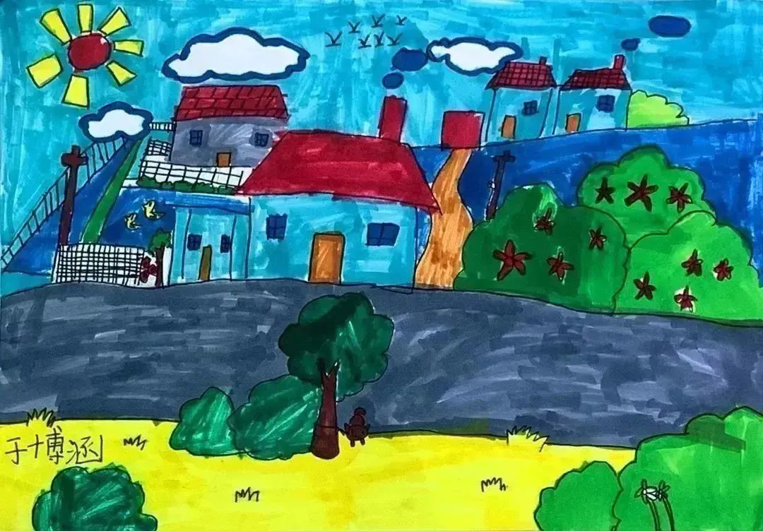 幼儿园"家乡美"简笔画比赛作品