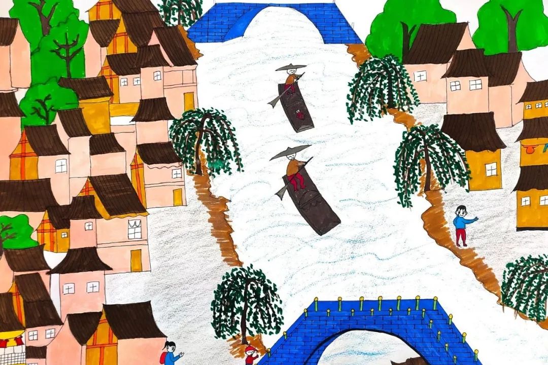 美丽乡村儿童风景画系列图片第5张