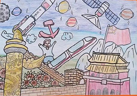 “欢庆六一 梦想起航”儿童节主题画画作品九