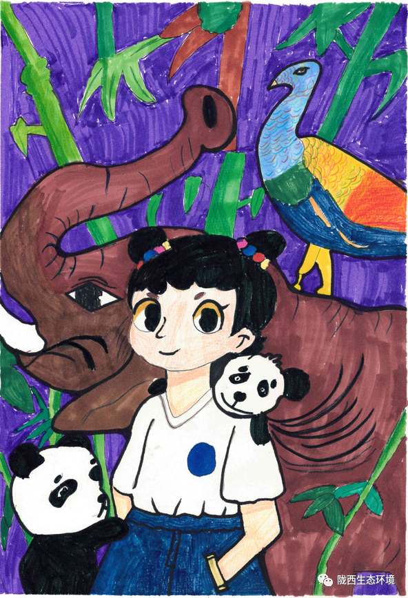 “美丽家园 我来守护”环境日儿童画