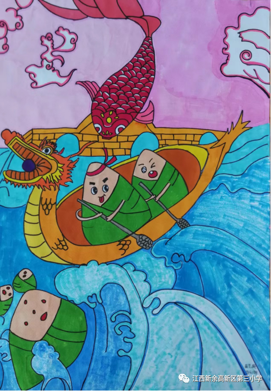 浓情端午主题儿童画创意比赛作品12