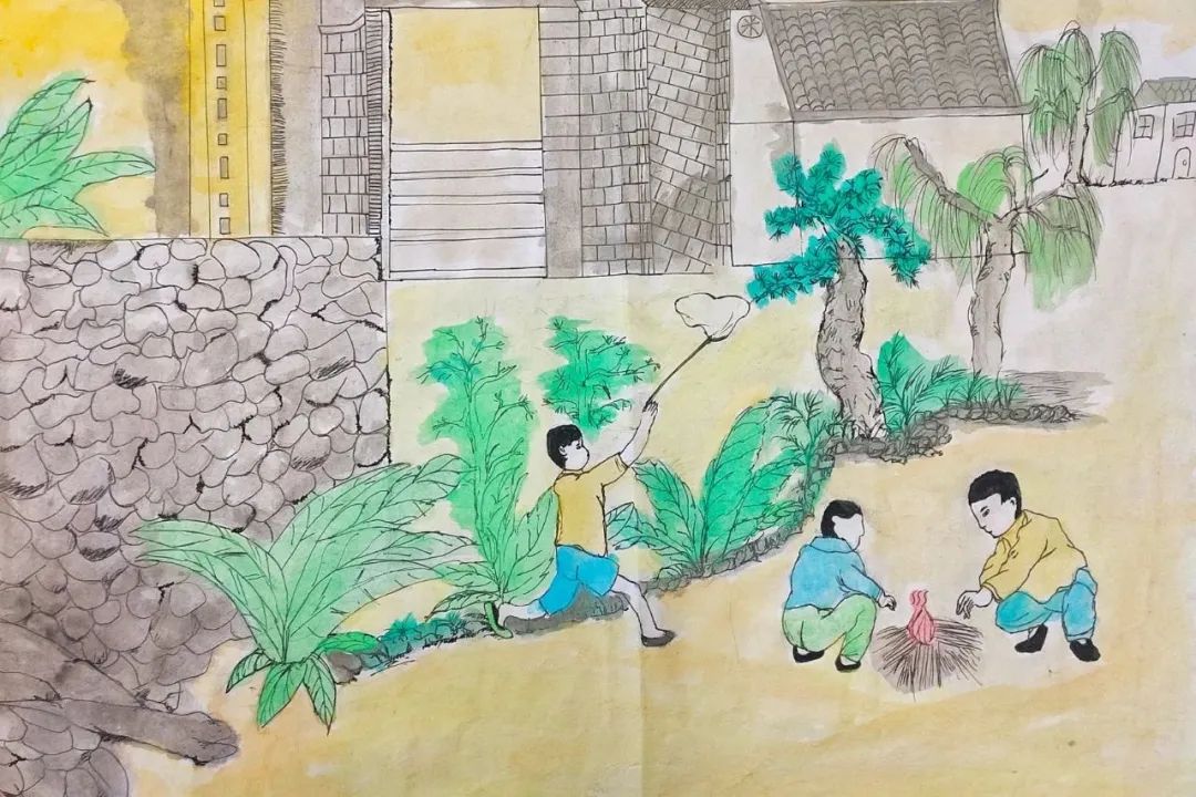 美丽乡村儿童风景画系列图片第11张