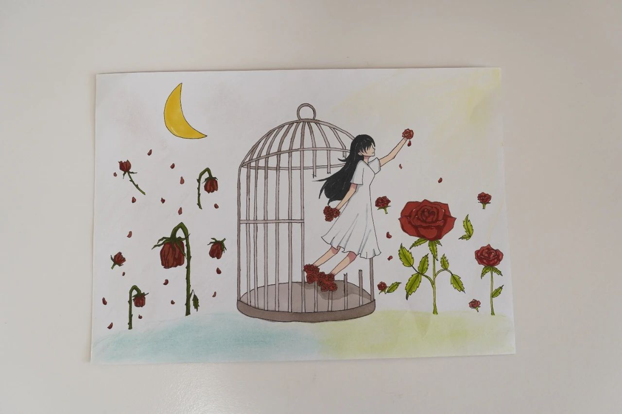 “梦想起航 健康成长 传递快乐”心理健康画画作品-图24