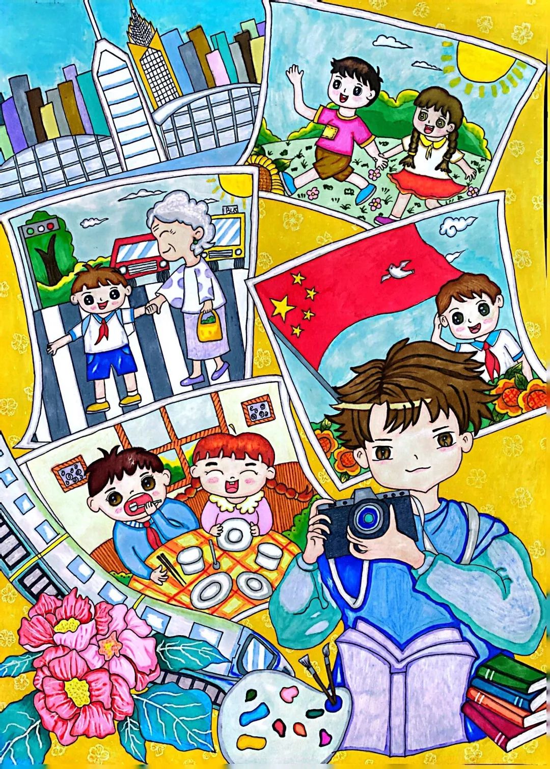 “心心相融 爱达未来”2023杭州亚运会儿童主题画作品（二）