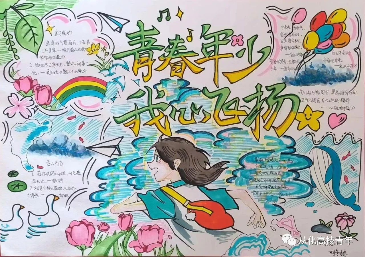 “青春年少 我心飞扬”心理健康主题绘画（4）