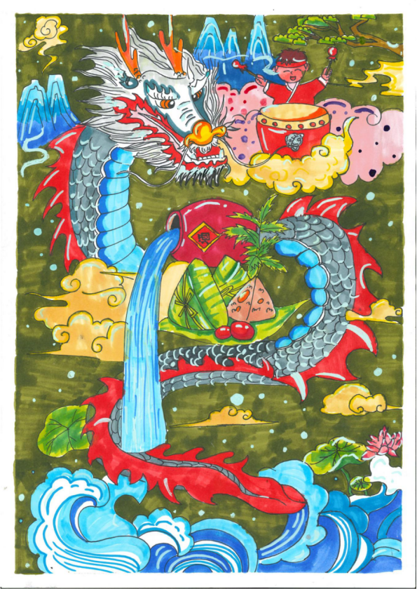 “粽香意浓 共庆端午”主题儿童绘画第10张