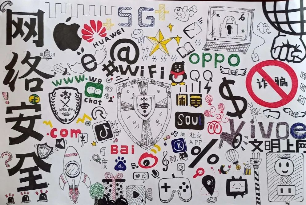 网络安全主题绘画大赛作品（十六）