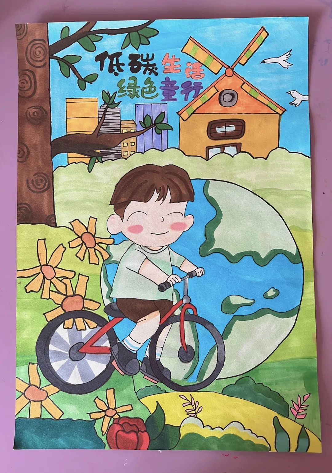 关于节能减排的创意绘画图片作品十四