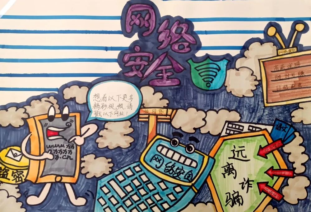 网络安全主题绘画大赛作品（十四）