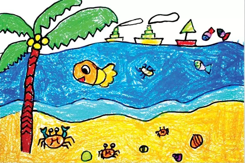 以夏天为主题的绘画作品简单好看第七张
