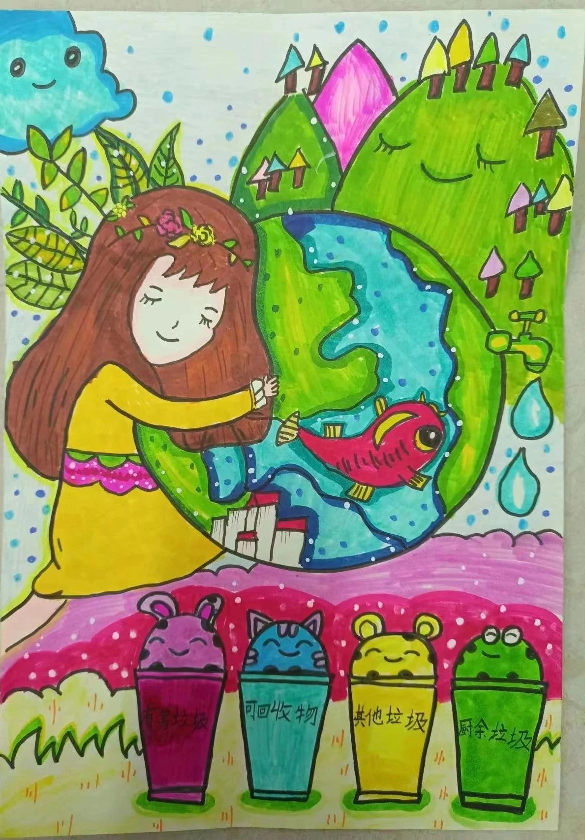 “守护生态环境 人与自然共生”美丽中国绘画作品（20）