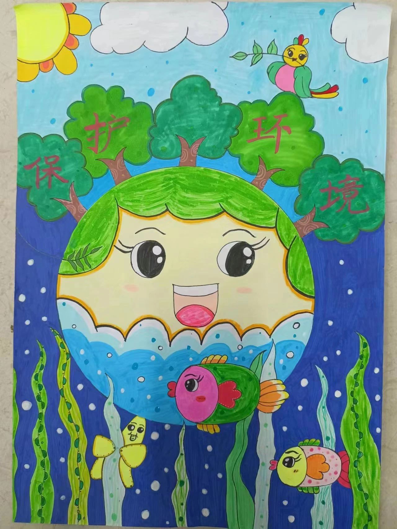 “守护生态环境 人与自然共生”美丽中国绘画作品（7）