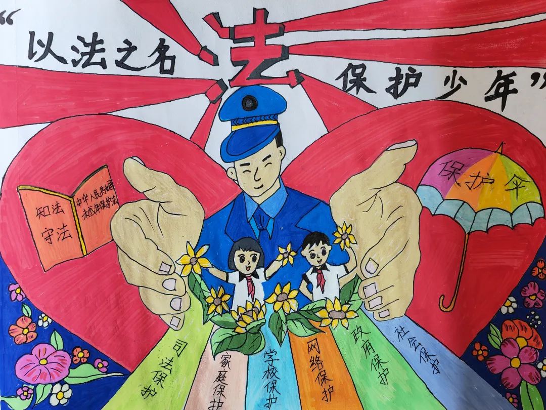 “拒绝校园霸凌 携长风与你 保护少年的你”儿童绘画作品（三）