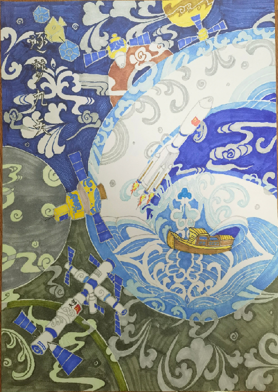 “红领巾 心向党 手绘伟大变革”四年级绘画（六）