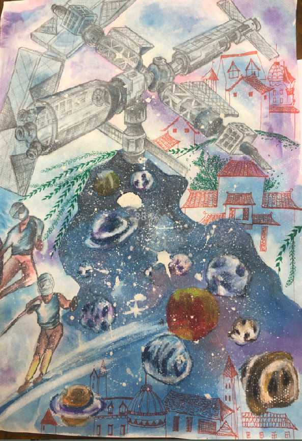 “手绘新时代伟大变革”主题绘画中学作品（三）