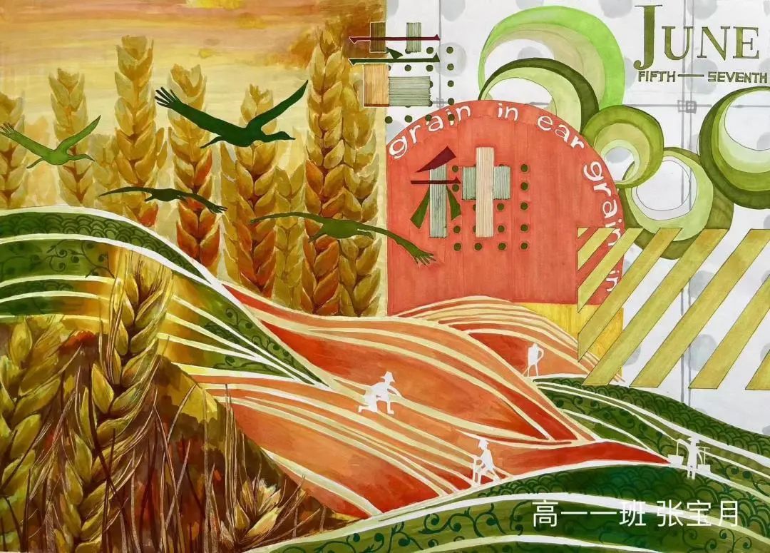 二十四节气芒种儿童绘画（四）