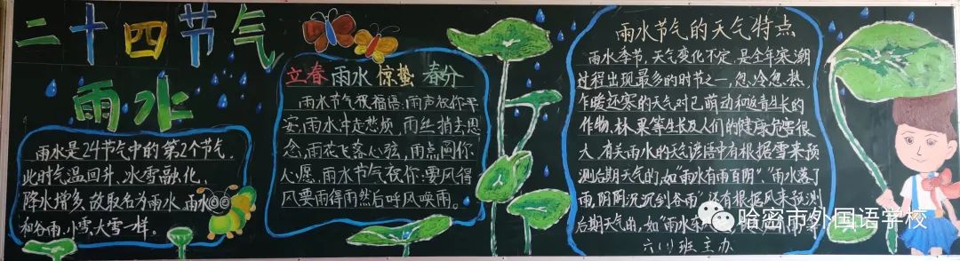 关于二十四节气的黑板报作品图片（11）