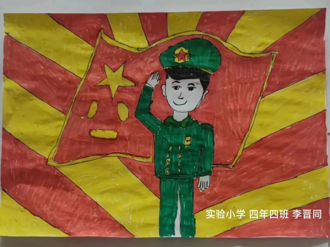 八一建军节主题绘画获奖作品（12）