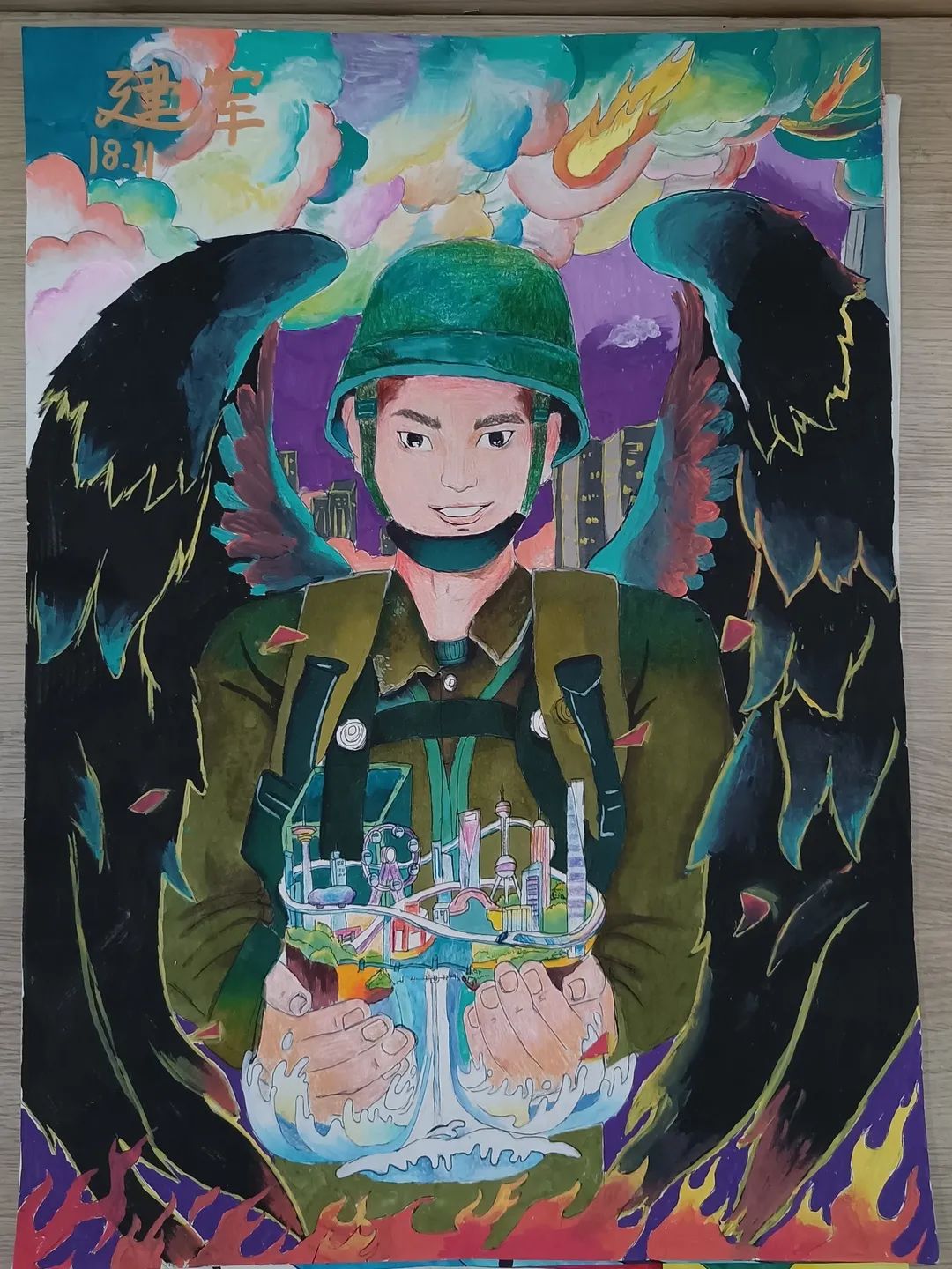 2023八一建军节主题绘画小学作品8