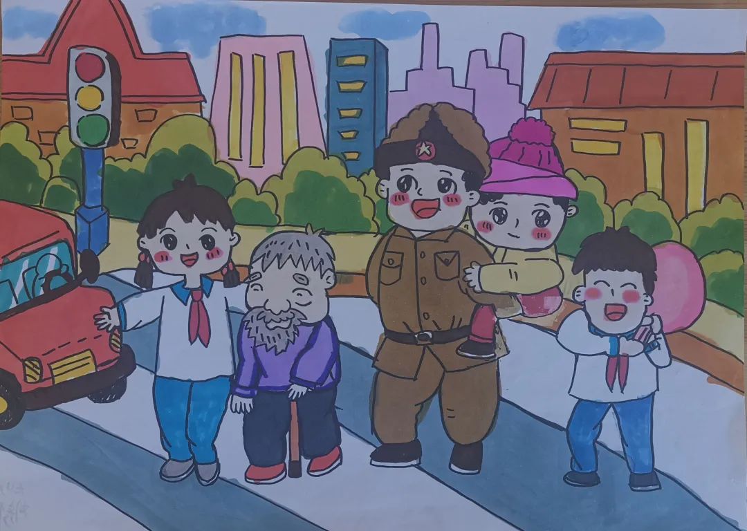 “学雷锋 树新风”绘画作品图片（19）