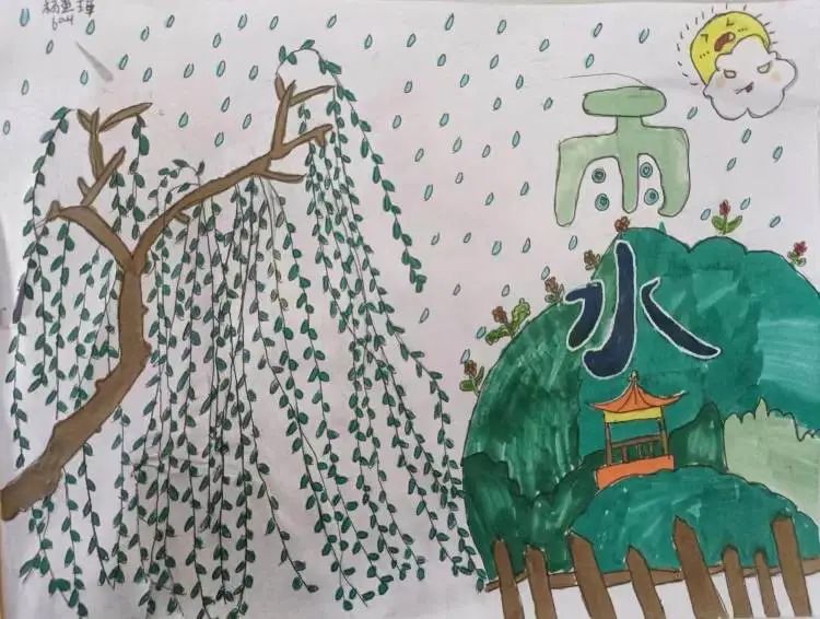 二十四节气系列——雨水儿童画（二十）