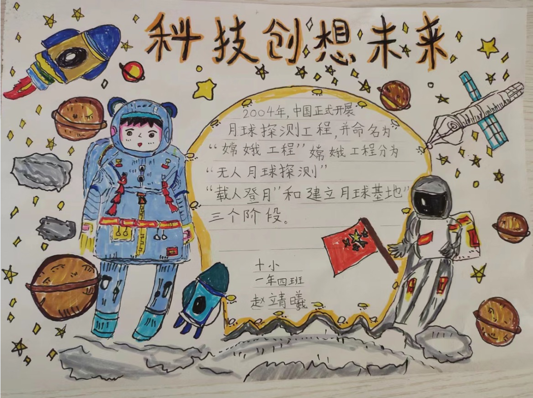 “科技创想未来”主题儿童画第4张
