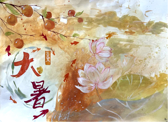 二十四节气大暑儿童绘画（二）