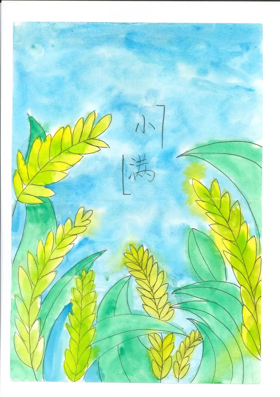 二十四节气初中生绘画作品（5）