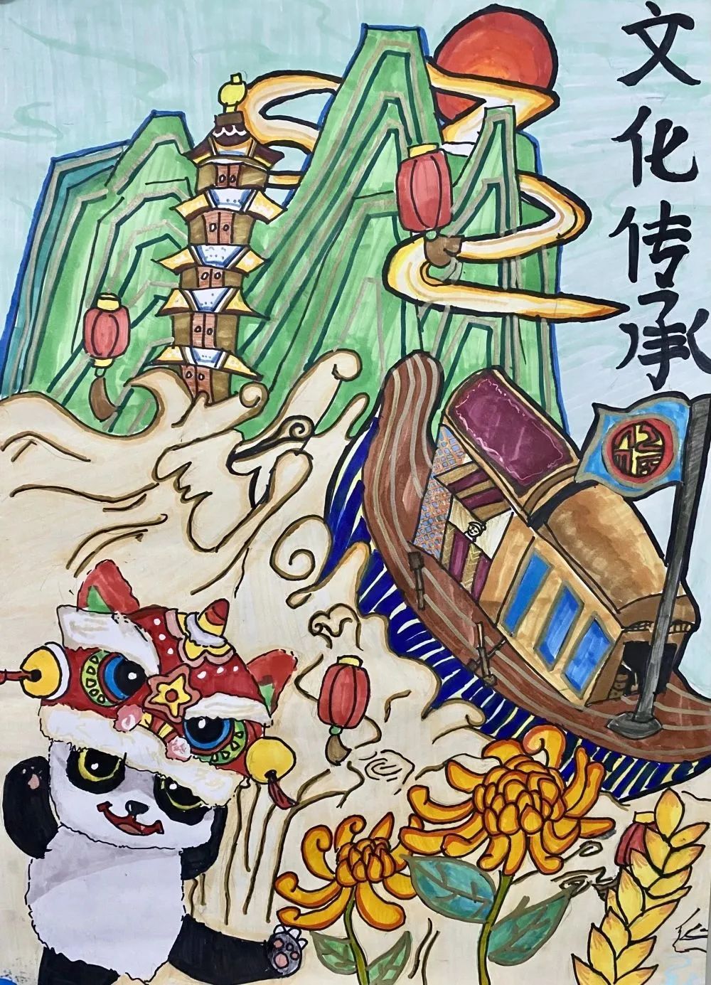 “学习二十大 童心永向党”爱国爱党儿童绘画（四）