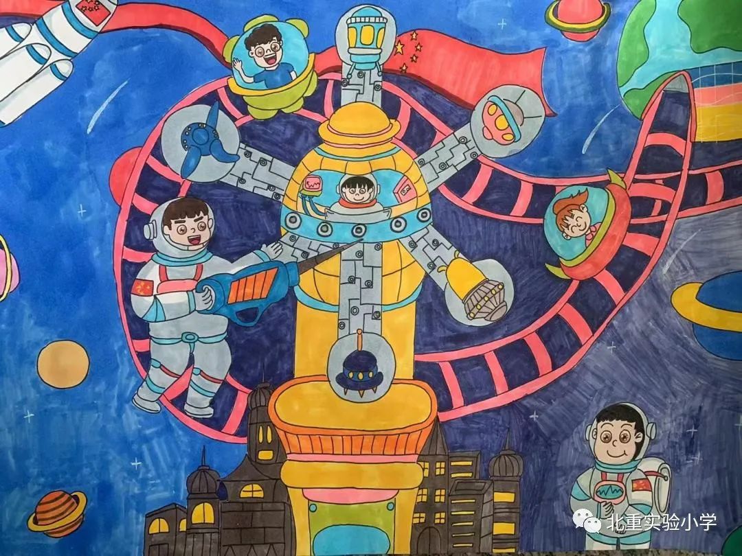 “共命运 心连心 民族团结一家亲”儿童画主题作品（11）