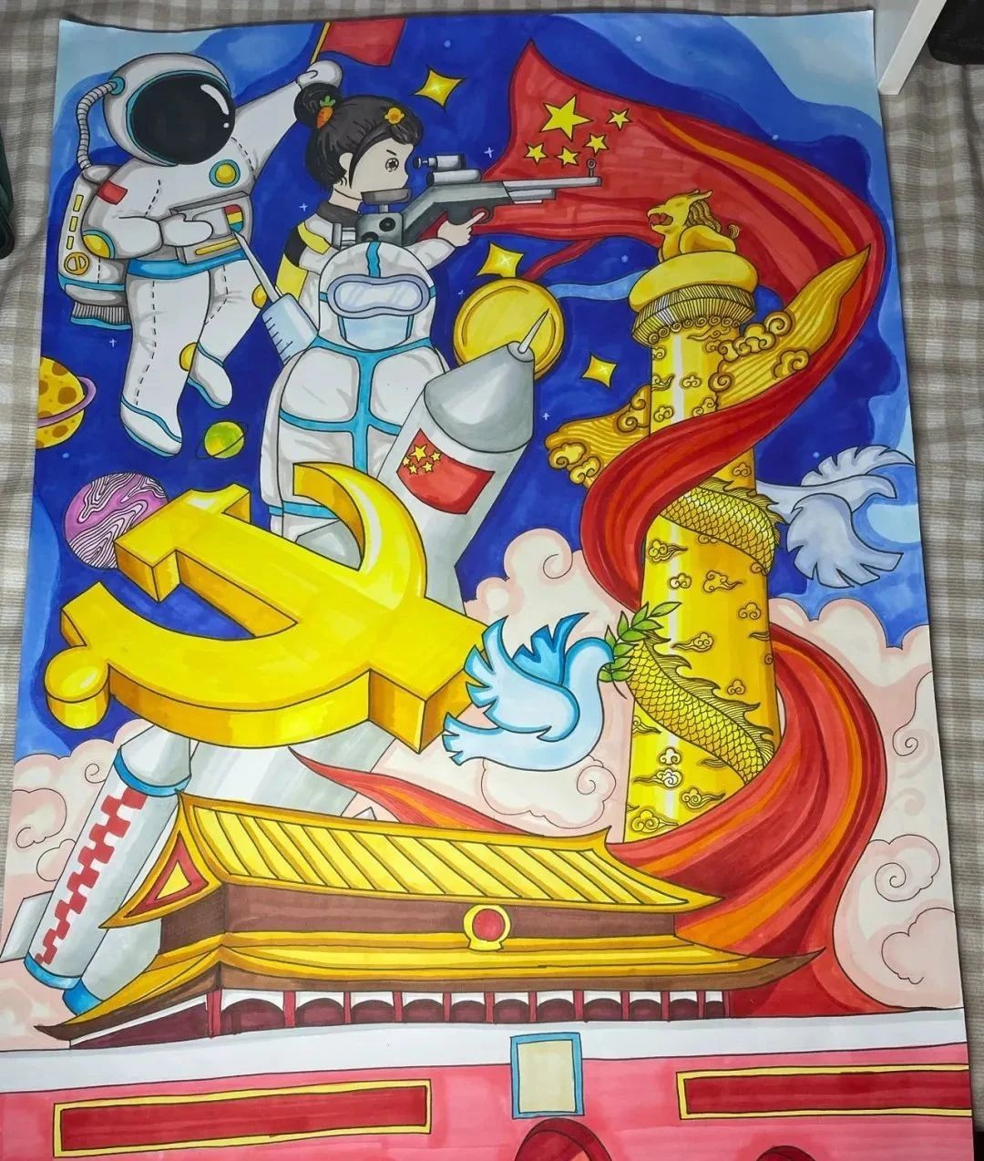  2023建军96周年绘画获奖图片（六）