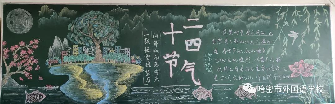 关于二十四节气的黑板报作品图片（19）