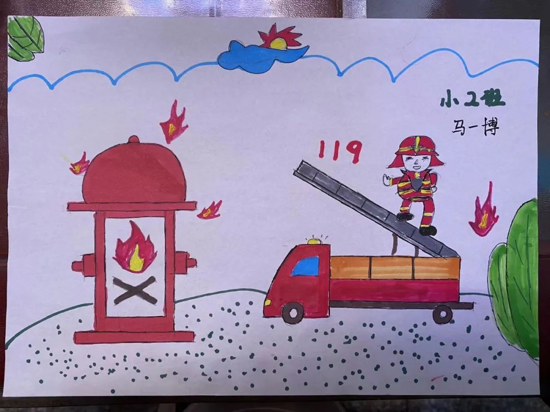 关于512防震减灾的儿童画图片第18张