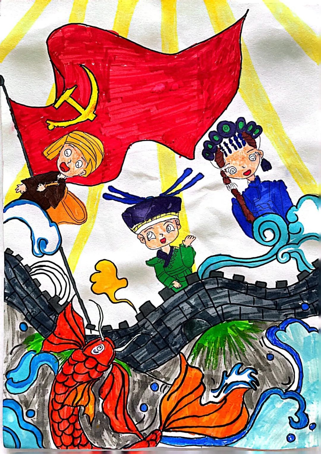 “红领巾 手拉手 民族团结一家亲”主题优秀作品（二十六）