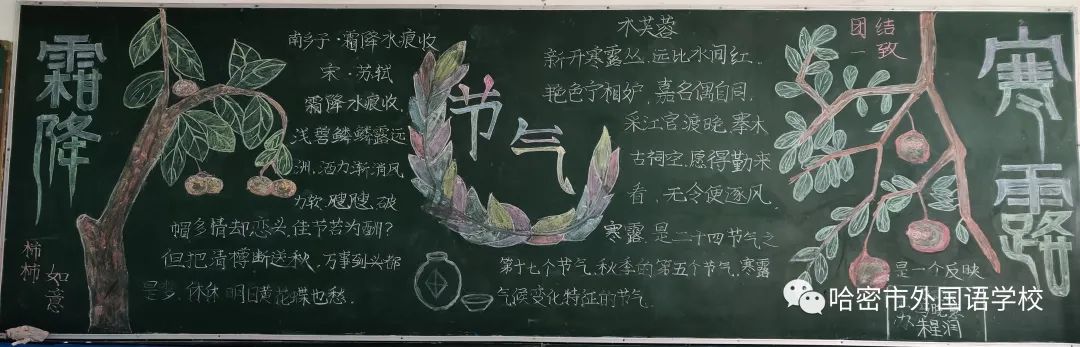 关于二十四节气的黑板报作品图片（14）