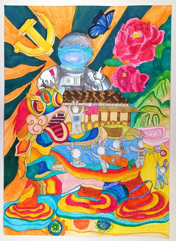 “献礼二十大 奋进新征程”主题系列绘画（三）