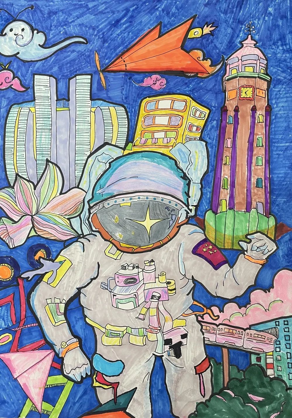 “学习二十大 永远跟党走 奋进新征程”绘画作品（24）