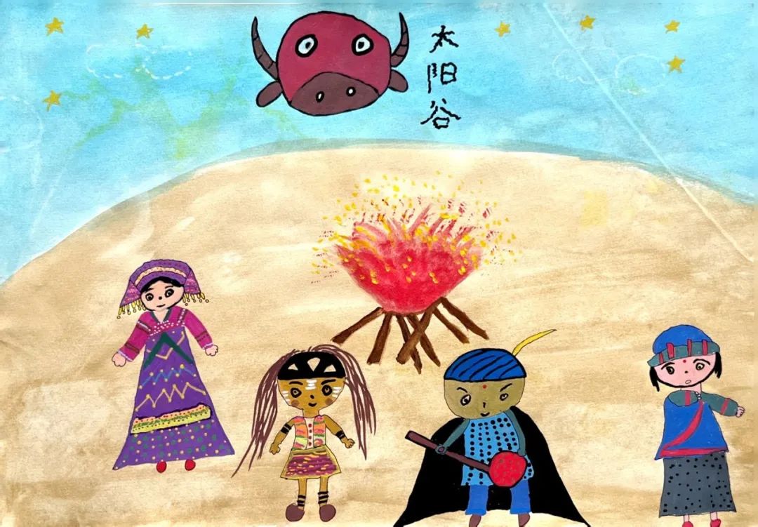 “铸牢中华民族共同体意识”民族团结儿童画（4）