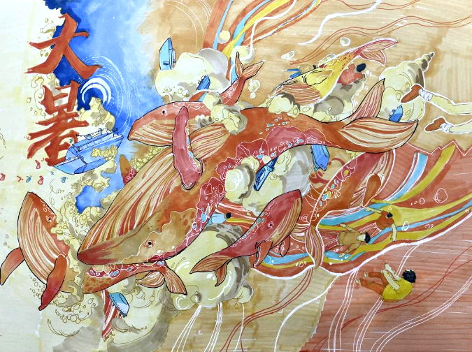 二十四节气大暑儿童绘画（一）