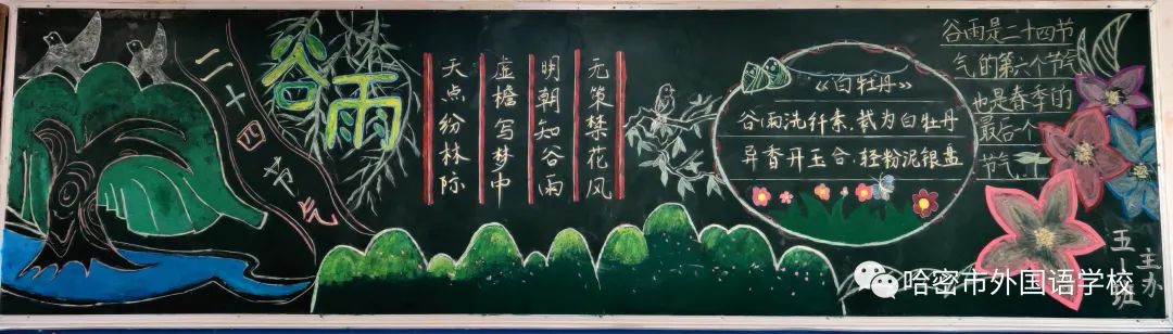 关于二十四节气的黑板报作品图片（9）
