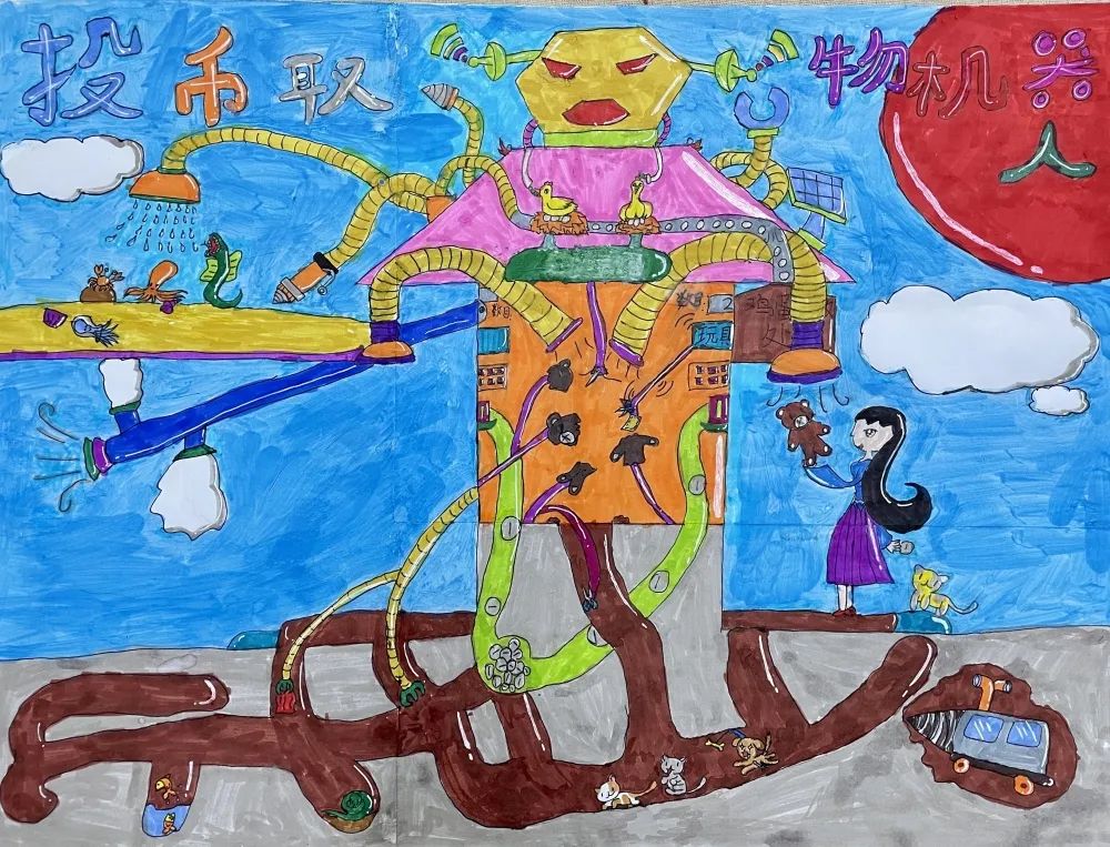 “学习二十大 永远跟党走 奋进新征程”绘画作品（4）