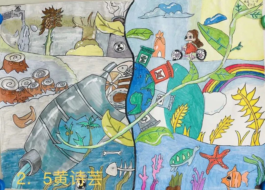 “学习二十大 永远跟党走 奋进新征程”绘画作品（7）